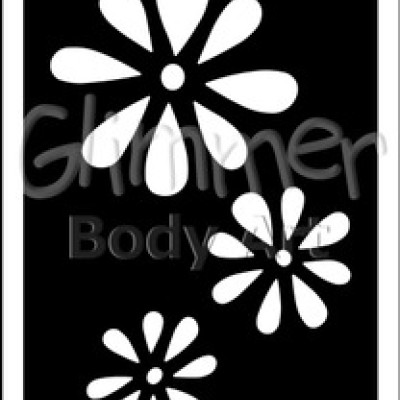 Glitter tattoo 005 Cascading Flower Pack Of 5  Glitter tattoo 005 Cascading Flower Pack Of 5